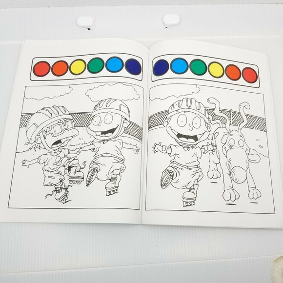 2 Vintage The Rugrats Paint With Water Activity Color and Activity Books 1997 - Picture 6 of 15